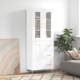 vidaXL Dulap &icirc;nalt, alb, 69,5x34x180 cm, lemn compozit