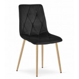 Scaun bucatarie/living, Artool, Libra, catifea, metal, negru, 45x54x86.5 cm GartenVIP DiyLine