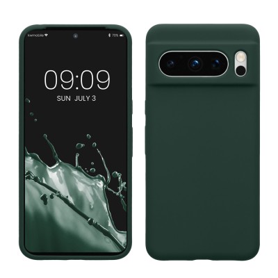Husa Kwmobile pentru Google Pixel 8 Pro, Verde inchis, Silicon, KWM0000208G021C foto