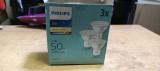 Bec LED Philips spot GU10 4.7 W 380 lm lumina calda 2700 K - 3 buc
