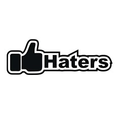 Sticker Auto , zI Like Haters, , Autocolant ORACAL Amuzant pentru Tuning si Personalizare