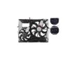 GMV radiator electroventilator Porsche Cayenne (955/9PA), 2002-2010, motor 3.2 V6, 3.6 V6, benzina, 418/305 mm; (4 +4) pini, cu modul de control elec
