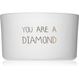 My Flame Amber&#039;s Secret You Are A Diamond lum&acirc;nare parfumată cu fitil din lemn 9x5 cm