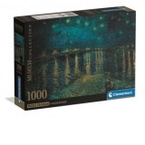 Puzzle Clementoni Arta: Noapte Instelata pe Rhone 1000 piese Compact