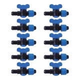 Cumpara ieftin Set 10 x Robinet din plastic pentru teava picurare cu reductie si piulita, Nr-7543, 16 x 17 mm