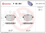 BREMBO P 06 061 PRIME LINE set placute frana,frana disc