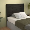 VidaXL Tăblie de pat, negru, 81x4x100 cm, lemn masiv de pin