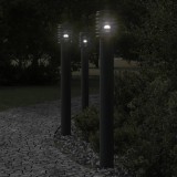 VidaXL Lampă exterioară de podea, negru, 110 cm, oțel inoxidabil