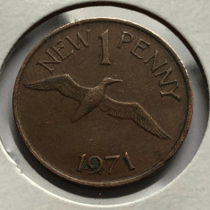 i77 Guernsey 1 new penny 1971 foto