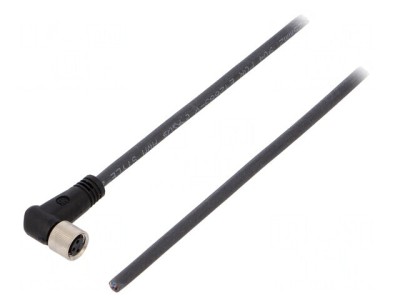 Cablu Conectare M8 3 PIN Unghi 3m 60VAC 4A PUR foto