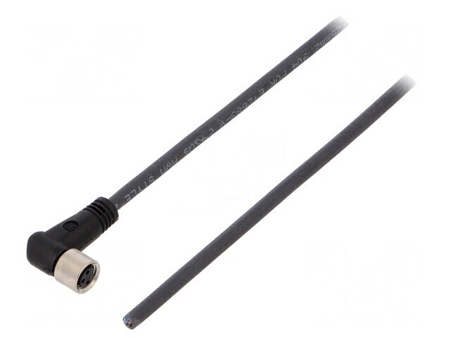 Cablu Conectare M8 3 PIN Unghi 3m 60VAC 4A PUR