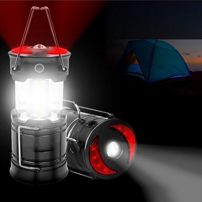 Lampa Turistica LED, 3in1, extensibila, 4 moduri de lucru (cort, tabara, camping, rulota, calatorii, expeditii) foto