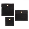 Huse Organizare Bijuterii, Set 3 Bucăți, Catifea Neagră, Capsă Aurie, Dimensiuni 7x7cm, 10x8cm, 10x10cm, Oem