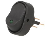 Rocker Switch ON-OFF 30A 12VDC with Green LED