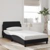 VidaXL Cadru de pat, Dover, negru, 100x200 cm, catifea 373134