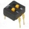 Intrerupator DIP, 2 pozitii, montare THT, 2 sectiuni, OMRON OCB - A6D-2103