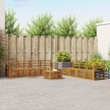 vidaXL Seturi de canapele 9 pcs natural Lemn Solid de Acacia 3374579