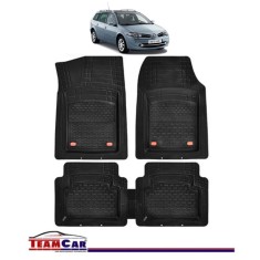Covorase Auto TeamCar&reg; Tip Tavita Compatibile Renault Megane II Combi (2005-2009) Negru Material Rezistent