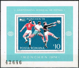 C1955 - Romania 1974 - Fotbal bloc neuzat,perfecta stare, Nestampilat