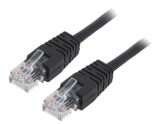 Patch cord UTP Cat5e Negru 3m