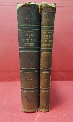 COURS DE NAVIGATION INTERIEURE, FLEUVES &amp;amp; RIVIERES, 2 VOLUME- PARIS 1871 foto