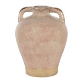 Cumpara ieftin Vaza flori ceramica roz bej 19x25 cm