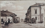 Dragasani, Valcea, strada Traian// CP, Circulata, Fotografie