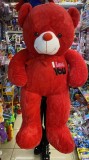 Urs mare de plus rosu I Love You 1,2m