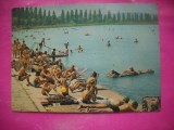 HOPCT 22276 PLAJA LA LACUL BALATON IN 1968 --STAMPILA / TIMBRU -UNGARIA -CIRCULATA