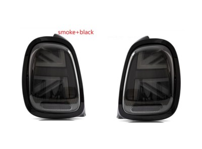 Set lampa spate Mini Hatch/Clubman (F54/F55/F56/F57), 02.2014-2019, partea stanga, dynamic indicator; LED; negru rim, fumuriu; Tuning, foto