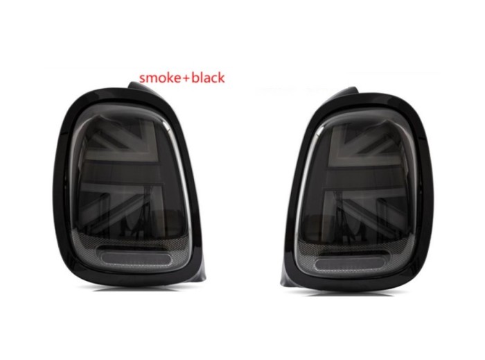 Set lampa spate Mini Hatch/Clubman (F54/F55/F56/F57), 02.2014-2019, partea stanga, dynamic indicator; LED; negru rim, fumuriu; Tuning,