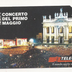 CT1 - Cartela Telefonica - Telecom Italia - 5000 Lire-Concerto del primo Maggio