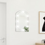 Oglinda cu lumini LED, arcada, 60x40 cm, sticla GartenMobel Dekor, vidaXL