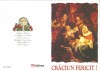 Rom&acirc;nia, carte poştală dublă 2, felicitare de Crăciun, Necirculata, Printata