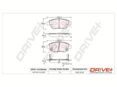 Dr!ve+ DP1010.10.0037 set placute frana disc