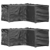 VidaXL Huse mobilier de grădină &icirc;n formă de L 16 ocheți, 215x215x90 cm