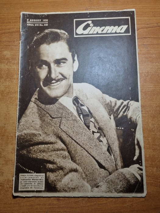 revista cinema 5 august 1939-john wayne,errol flynn