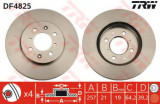 Disc frana HONDA JAZZ II (GD) (2002 - 2008) TRW DF4825