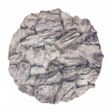 Covor TINE 75417B Rock, piatră - formă modernă, neregulată - cremă / gri, 195x195 cm, Asimetric, Polipropilena