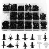 Cumpara ieftin Set 415 Piese Clips de Fixare Bumper, Tovbmup, Plastic, Negru/Alb, Dimensiuni Diverse