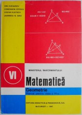 Matematica. Geometrie. Manual pentru clasa a VI-a &ndash; Ion Cuculescu (1986)