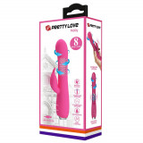 Vibrator Cu Rotatii Molly, Roz, 20.5 cm