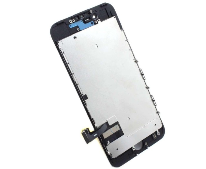 Display iPhone 7 LCD Negru Complet Cu Tablita Metalica Si Conector Amprenta