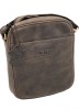 Borseta de umar barbati Always Wild: Piele Naturala, curea dubla, 22x24x5 cm