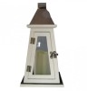 Lampa de gradina alba din lemn cu led, Strend Pro YT8823