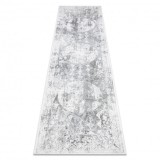 Covor, trotuar acril VALS 2328 ornament vintage gri / fildeş, 80x300 cm
