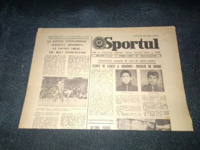 ZIARUL SPORTUL 5 AUGUST 1981 foto