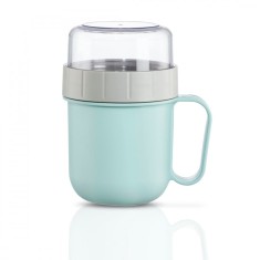 Cana pentru cereale Xavax To Go cu 2 compartimente, 500+200 ml, albastru/gri foto
