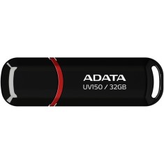 ADATA UV150 32GB USB 3.2 Gen 1, cu capac, plastic negru AUV150 32G RBK