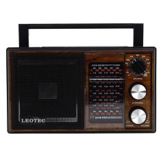 Radio portabil clasic, 11 benzi, 3W, alimentara duala, ABS, Leotec